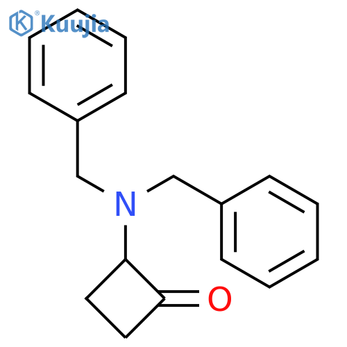 Cyclobutanone, 2-[bis(phenylmethyl)amino]- structure