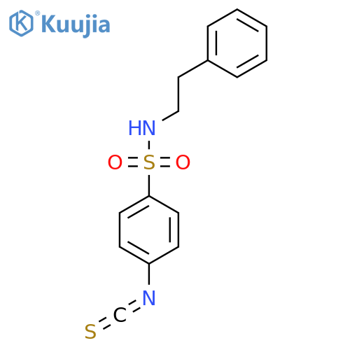 4-Isothiocyanato-N-(2-phenylethyl)-benzenesulfonamide structure