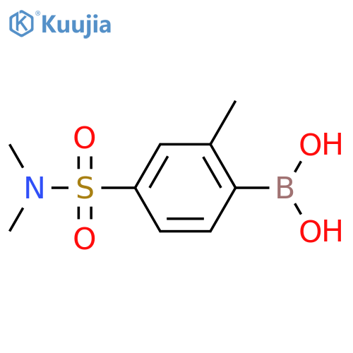 4-(N,N-Dimethylsulfamoyl)-2-methylphenylboronic acid structure