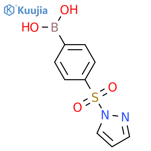 (4-((1H-Pyrazol-1-yl)sulfonyl)phenyl)boronic acid structure