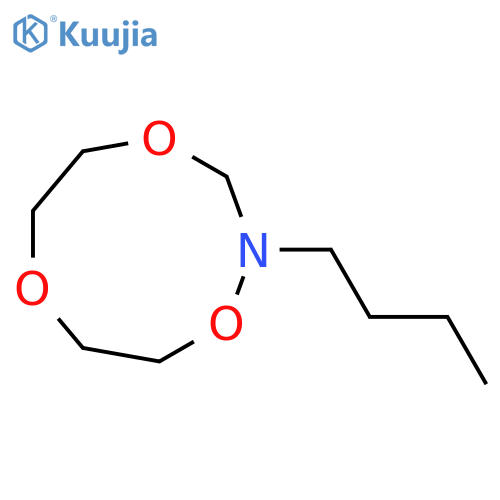 1-Aza-2,5,8-trioxacyclononane; N-Butyl structure