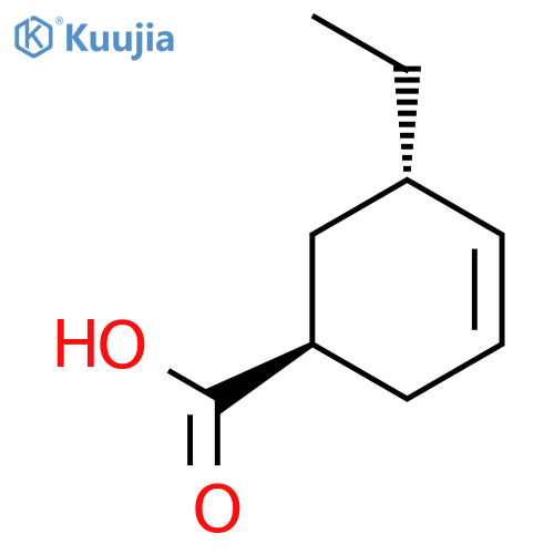 3-Cyclohexene-1-carboxylic acid, 5-ethyl-, trans- structure