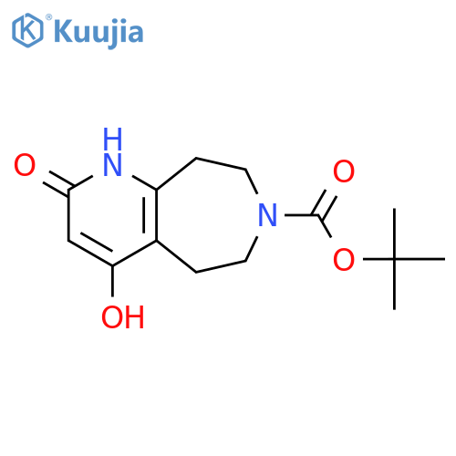 tert-Butyl 4-hydroxy-2-oxo-5,6,8,9-tetrahydro-1H-pyrido[2,3-d]azepine-7(2H)-carboxylate structure