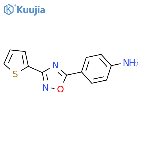 Benzenamine, 4-[3-(2-thienyl)-1,2,4-oxadiazol-5-yl]- structure