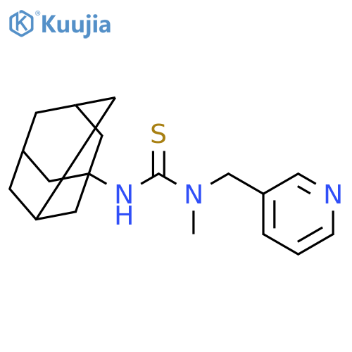 Thiourea, N-methyl-N-(3-pyridinylmethyl)-N'-tricyclo[3.3.1.13,7]dec-1-yl- structure