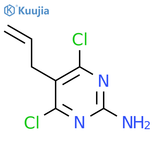 5-Allyl-4,6-dichloro-pyrimidin-2-ylamine structure