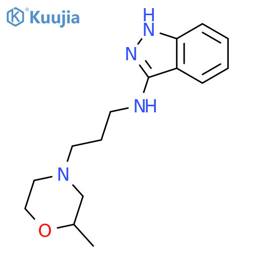 1H-Indazol-3-amine, N-[3-(2-methyl-4-morpholinyl)propyl]- structure