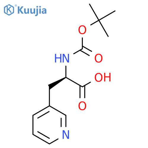 Boc-D-3-Pal-OH structure