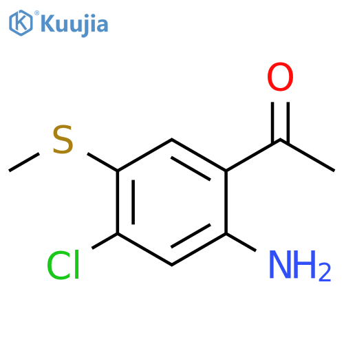 Ethanone, 1-[2-amino-4-chloro-5-(methylthio)phenyl]- structure