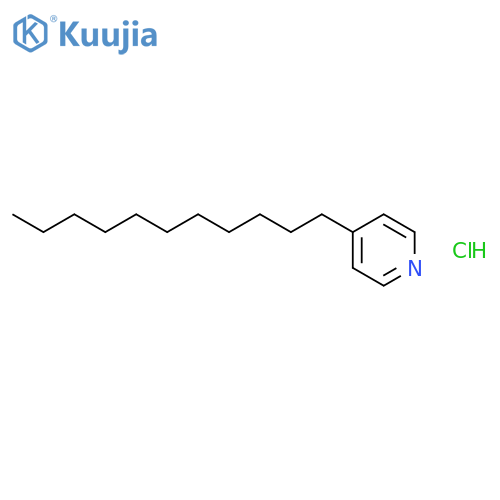 Pyridine, 4-undecyl-, hydrochloride structure