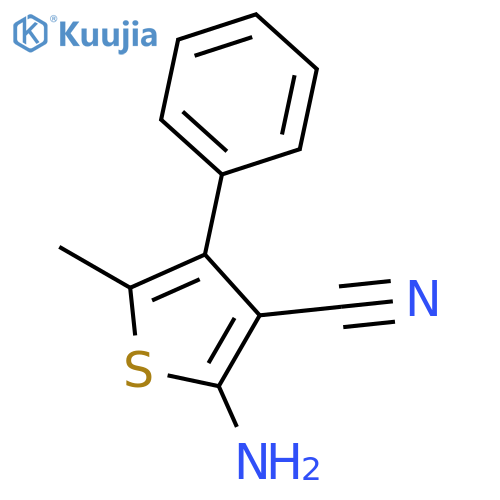 2-Amino-5-methyl-4-phenylthiophene-3-carbonitrile structure