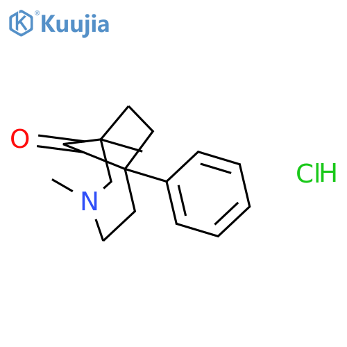 3-Azabicyclo[4.2.1]nonan-9-one, 1,3-dimethyl-6-phenyl-, hydrochloride structure