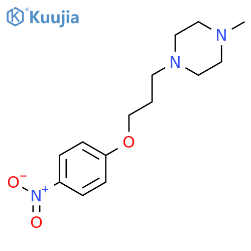 1-Methyl-4-[3-(4-nitrophenoxy)propyl]piperazine structure